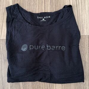 Pure Barre/Tavi Noir Women's Black Muscle Tee